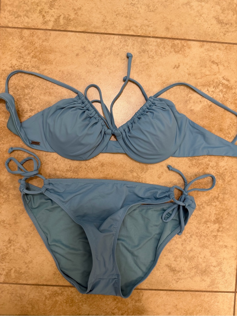 O’Neil Dark Cameo Blue / Avalon Saltwater Solids Top- small /bottom Med - Picture 6 of 7